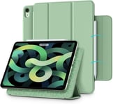 Magn¿¿Tique Coque Compatible Avec Coque Ipad Air 6 11 Pouces 2024/Ipad Air 5 G¿¿N¿¿Ration 2022/Ipad Air 4 G¿¿N¿¿Ration 2020 10,9 Pouces/Ipad Pro 11 (2018), Veille/R¿¿Veil Automatique-Vert Matcha