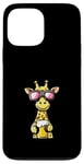 Coque pour iPhone 13 Pro Max Girafe de ski avec bière | Apres Ski Comic