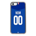 THEKLIPS - Coque iPhone SE (2020) - Maillot de Rugby Personnalisable - France