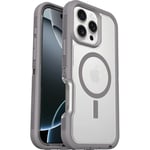 Otterbox Coque Defender XT MagSafe pour iPhone 16 Pro Max, Antichoc, Anti-Chute, Robuste, supporte 7X Plus de Chutes Que la Norme Militaire, Transparent/Gris