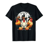 Funny Chicken Halloween Costume Spooky Season Chickens Witch T-Shirt