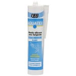 GEB - Mastic silicone aquatex cartouche 310 ml blanc