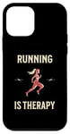 Coque pour iPhone 12 mini Running Therapy Pantalon de course à pied pour femme