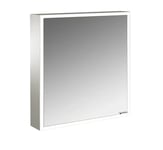 EMCO Armoire à miroir illuminée Prime avec éclairage LED intégral, armoire miroir de salle de bain de haute qualité en modèle encastré, armoire de salle de bain à 2 portes, blanc neutre