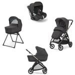 Inglesina - Poussette Système Quattro Electa/Darwin Recline 2024 - Upper Black/Iridium Black 2024