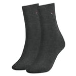 Tommy Hilfiger Strumpor 2P Women Classic Casual Socks Antracit Strl 39/42 Dam