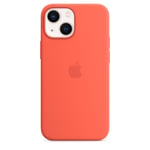 Genuine / Official Apple iPhone 13 Mini Silicone Case / Cover Nectarine (Orange)