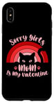 iPhone XS Max Sorry Girls Mom Is My Valentine Funny Cat Lover Pink Sunset Case