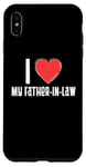 Coque pour iPhone XS Max Coeur Rouge Famille Assortie I Love my Father-in-law