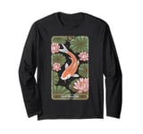 Funny Tarot Card The Healer Koi Fish Lover Spiritual Reader Long Sleeve T-Shirt