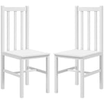 Rootz Set med 2 köksstolar - Matsalsstolar - Moderna trästolar - Massiv furu - Bekväma sittplatser - Enkelt underhåll - 47,5D x 38,5W x 99H cm