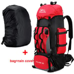 90L Waterproof Hiking Camping Backpack Trekking Bag Rucksack Large Capacity Trav