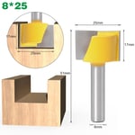 8X25MM Mèche de défonceuse en carbure massif, outils pour le bois, 8mm, outils de fraisage CNC pour le bois, 1 pièce ""Nipseyteko