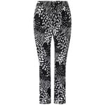 Vans Off The Wall Stretch Waist Printed Black/White Womens Trousers V1Z3BLK Rayon - Size Small