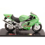 KAWASAKI NINJA ZX-12R GREEN 1:18 Maisto Moto Modellino