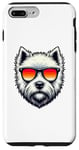 Coque pour iPhone 7 Plus/8 Plus Rétro Lunettes De Soleil West Highland White Terrier Westie