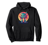 Little Dragon With Cute Eyes Pullover Hoodie