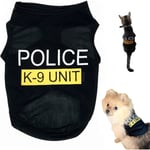 Hund T-shirt Husdjur Polis Hund Katt Kläder Sommarkläder Valp