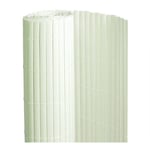 Jardideco - Canisse pvc double face Blanc 6 m - 2 rouleaux de 3 x 1,20 m