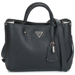 Guess Structured Meridian Studded Handbag Womens Bag In Black