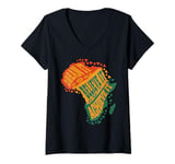 Womens Dream It Believe It Achieve It Inspirational Africa Map V-Neck T-Shirt