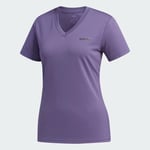 adidas Womens Designed 2 Move Solid T-Shirt - Purple / Medium