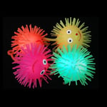 Soft Vent Ball Elastic Glow Hair Ball LED Light Up Toy Glowing Hair Flash Ball