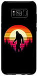 Coque pour Galaxy S8+ Bigfoot Sasquatch Amoureux des années 70 et 80 rétro pour homme et femme