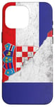 Coque pour iPhone 16 Pro Max Drapeaux France et Croatie - Croatie française