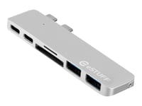 Estuff Allure Series Slot-In Hub Pro - Dockningsstation - Usb-C / Thunderbolt 3 - För Apple Macbook Pro With Touch Bar (I Mitten Av 2017, Sent 2016)