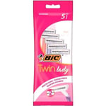 10 X BIC Twin Lady Razors Pack of 5 - Pink