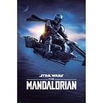 Grupo Erik - Poster Star Wars The Mandalorian Speeder Bike 2 - Deco Maison, Decoration Murale, Affiche Décorative