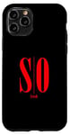 Coque pour iPhone 11 Pro Graphique rouge So Fresh