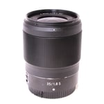 Nikon Used 35mm f/1.8 S Z mount lens