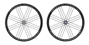 Campagnolo Bora One 35 DB Jeu de Roues 700 C 9–11 Axe de 12 mm 142 mm Dark Label Clincher Cassette vélo