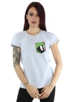 Marvin The Martian Face Faux Pocket Cotton T-Shirt