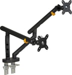 BakkerElkhuizen Flexible dual Monitor Arm, sort