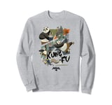 Kung Fu Panda 4 Po & Zhen VS Chameleon Action Panels Sweatshirt