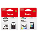 Canon PG560 Black CL561 Colour Original Ink Cartridge For PIXMA TS5353 Printer