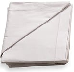 Italbaby, Parure de lit 3 pièces en Coton pour lit bébé, Dessous avec Coins, Dessus et taie d'oreiller. Matelas de 70 x 140 cm Couleur Unie Gris