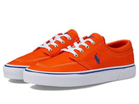 Polo Ralph Lauren Homme Faxon X Color-Blocked Canvas Sneaker Basket, Sailing Orange Royal PP, 42 EU