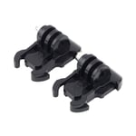 2pcs Quick Release Buckle Base Mount Flat Buckle Casque de base Adaptateur de sangle thoracique pour GoPro HD Hero 3 2 1 3+ Camera Black