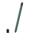 Coque Apple Pencil 1 Protection Stylet Silicone Vert Foncé