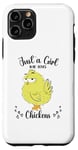 iPhone 11 Pro Just a Girl Who Loves Chickens Yellow Lover Women Girls Case