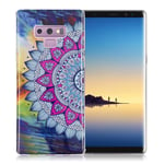 Samsung Galaxy Note 9 mobilskal silikon självlysande tryckmönster - Mandala blomma