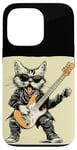 Coque pour iPhone 13 Pro Guitare à bascule Chat pour guitare électrique Amoureux des animaux