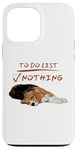 iPhone 13 Pro Max Cute beagle lazy sleeping Dog Lover to do list nothing Case