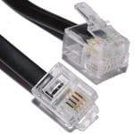 5m Meter Rj11 To Rj-11 Adsl Broadband Internet Router Modem Dsl Phone Cable Uk