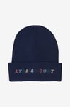 Lyle & Scott - Mössa Multi Colour Embroidery Beanie - Blå