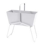 Fermob - Basket Planter High Cotton White 01 - Blomsterkasser - Fabio Meliota - Hvit